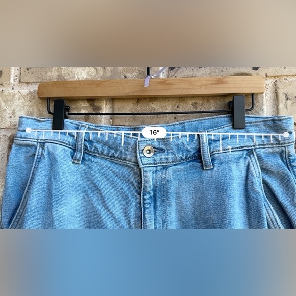 Uniqlo 64 Blue Women's Wide Straight Jeans 32 inch - Picture 8 of 11